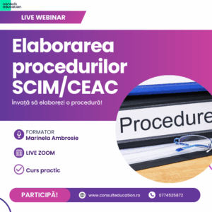 Webinar Elaborarea Procedurilor Documentate SCIM/CEAC