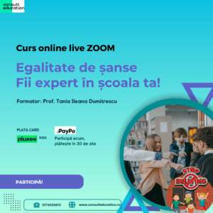Curs Egalitate de șanse - Fii expert în școala ta!