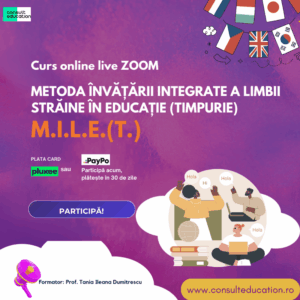 Curs Metoda Învățării Integrate a Limbii Străine în Educație (Timpurie)
