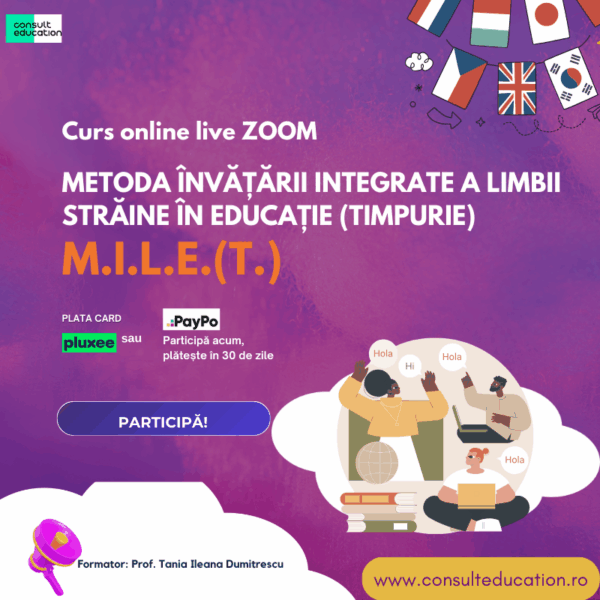 Curs Metoda Învățării Integrate a Limbii Străine în Educație (Timpurie)