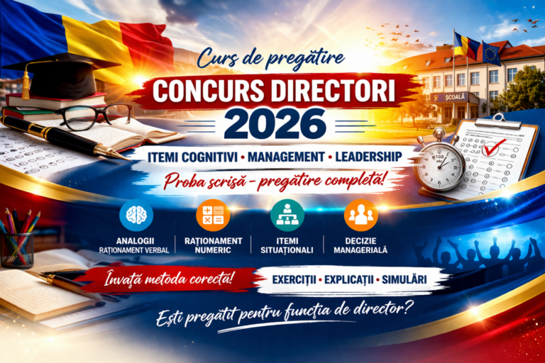 Dezvoltarea capacităților cognitive și a competențelor de management educațional