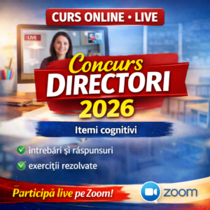 Curs LIVE Itemi cognitivi - concurs directori 2026