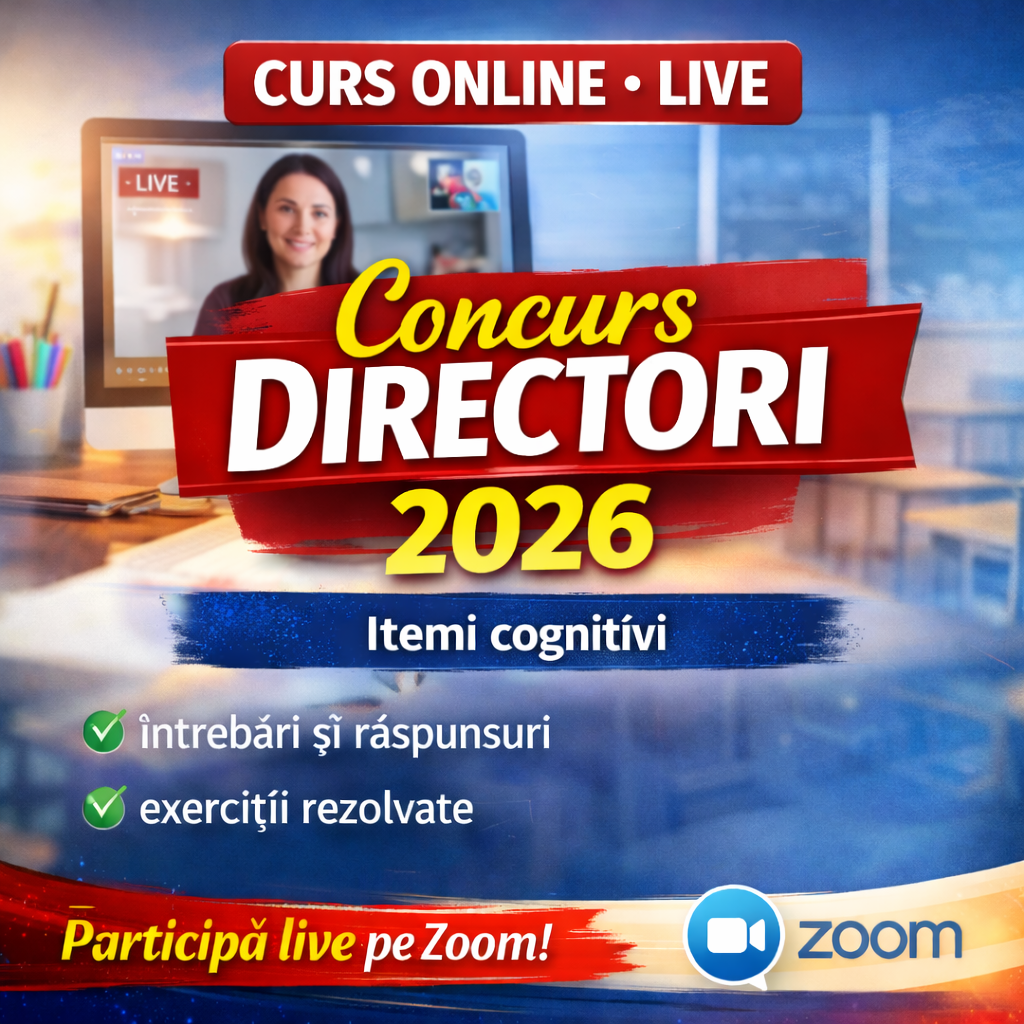 Curs LIVE Itemi cognitivi - concurs directori 2026